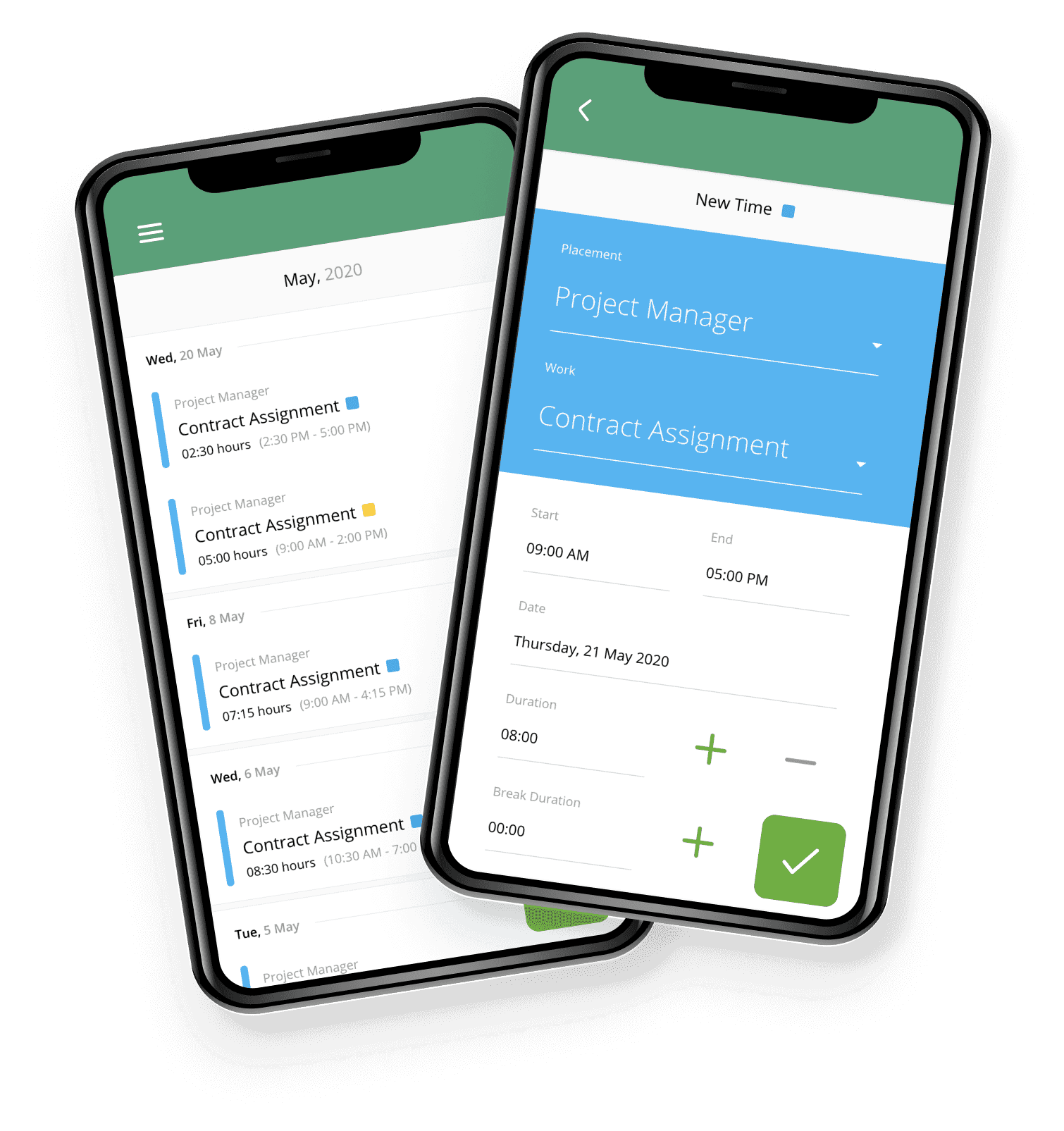 Mobile Timesheet App | Karmly Feature