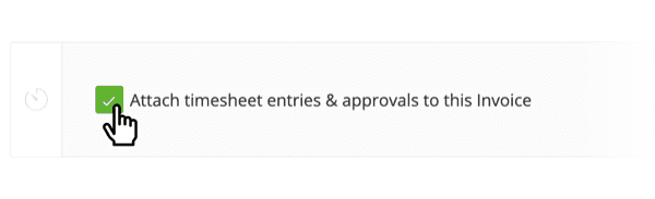 Attach Timesheets to Invoices
